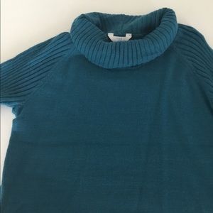 New Time and Tru cowl neck green sweater